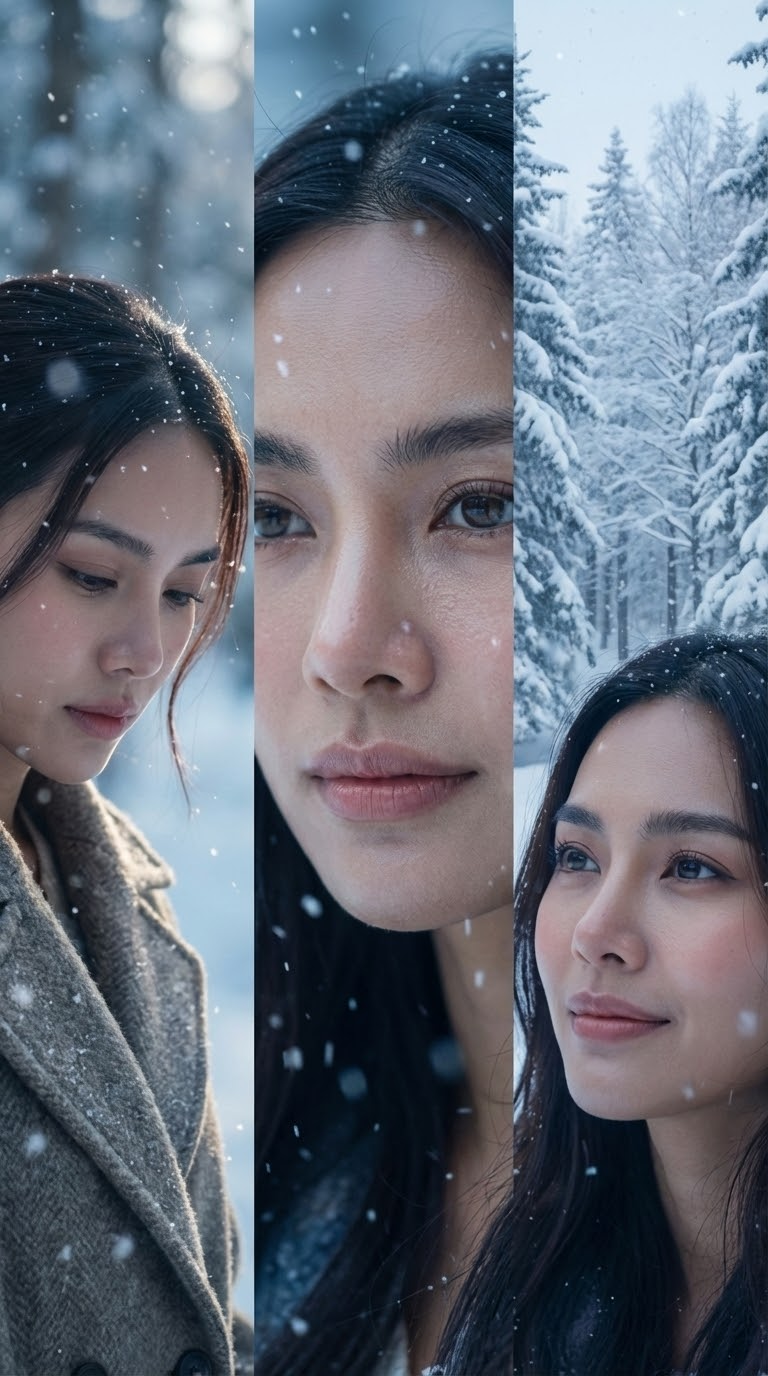 Atmosphärischer K-Drama-Schnee